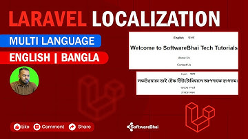 How to Create Multi Language Website in Laravel | English & Bangla Localization Setup | SoftwareBhai