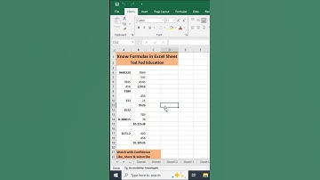 View Formulas in Excel #excel #exceltips #exceltricks #learning