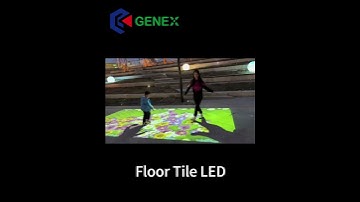 Interactive LED Floor Tiles: Take a Walk with Your Family #shorts #led #park