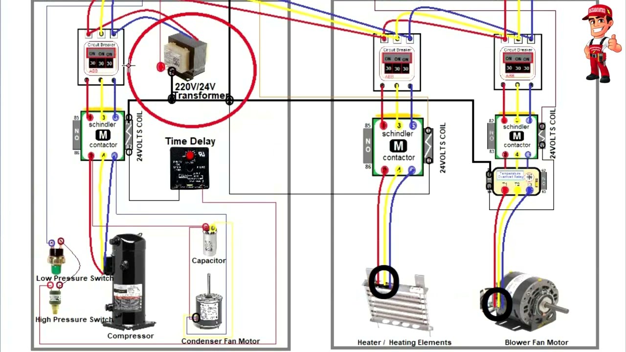 York Split Unit HVAC Conventional Electrical System - YouTube