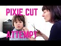 Unique Pixie Cut - Behind the Scenes Pixie Haircut at Home [Haircut Fails??]