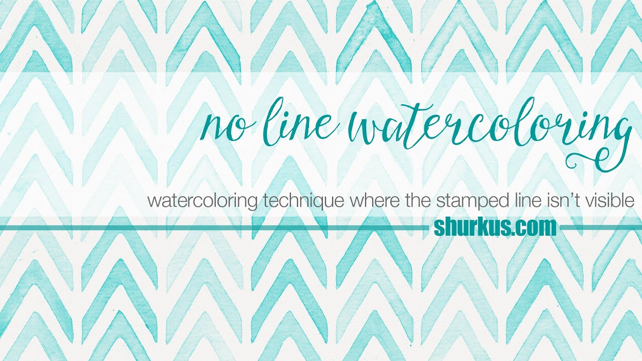 No Line Watercoloring with Distress Inks and Lawn Fawn - YouTube