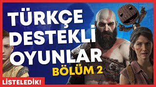 Türkçe Destekli Oyunlar Bölüm 2 #PlayStation #PS5 #PS4