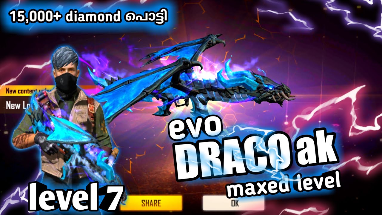 Bike വിറ്റ് Evo Draco ak max level ആകി🔥|15,000 diamond പൊട്ടി😭