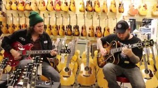 Video thumbnail of "Michael Lemmo and Josh Smith playing 2 Gibsons at Norman's Rare Guitars"