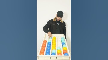 Fun & Chaos: Color Ball Sorting Challenge 🟢🔴🟡🔵 #shorts #ytshorts #games #asmr #satisfying #teamaxim