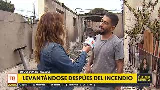 Lo que deja la tragedia: Vecinos levantándose después del incendio