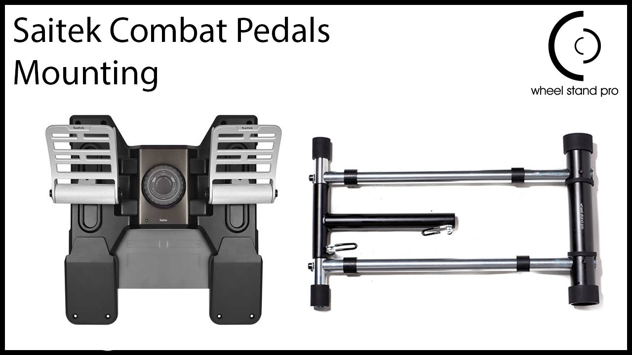 WSP Saitek Combat Rudder pedals fastening - YouTube