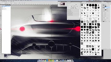 Car sketching in Photoshop