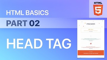 廣東話｜Pt. 2 - Head Tag 入面既野 - HTML Basics 基礎 | Web Design 網頁設計