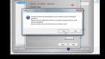 Demo Formatting USB media using OnBelay V2.wmv
