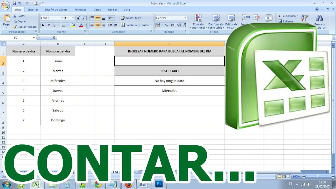 Tutorial Contar Contara ContarSi ContarBlanco - YouTube