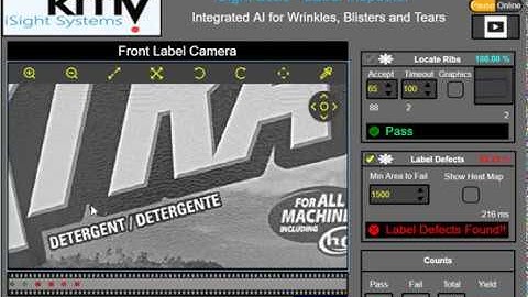 KMV iSight 20/20 Label Inspector +Smart AI - IML Wrinkle Detect