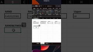 How to Use the RANDBETWEEN Function in Excel #shorts