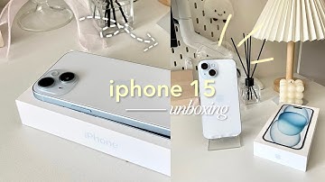 iphone 15 blue 128gb in 2025 | accessory | camera testing | aesthetic unboxing | asmr