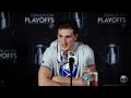 Tage Thompson & Mattias Samuelsson After 4-3 Game 1 Win Over Boston Bruins | Buffalo Sabres