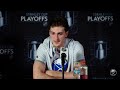 Tage Thompson & Mattias Samuelsson After 4-3 Game 1 Win Over Boston Bruins | Buffalo Sabres
