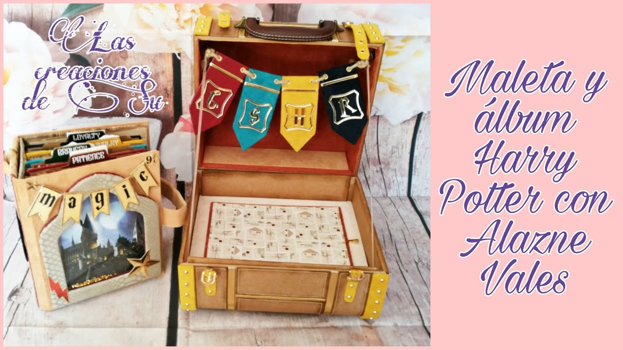 Maleta y álbum Harry Potter con Alazne Vales
