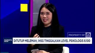 IHSG Ditutup Melemah, Tinggalkan Level 8.100