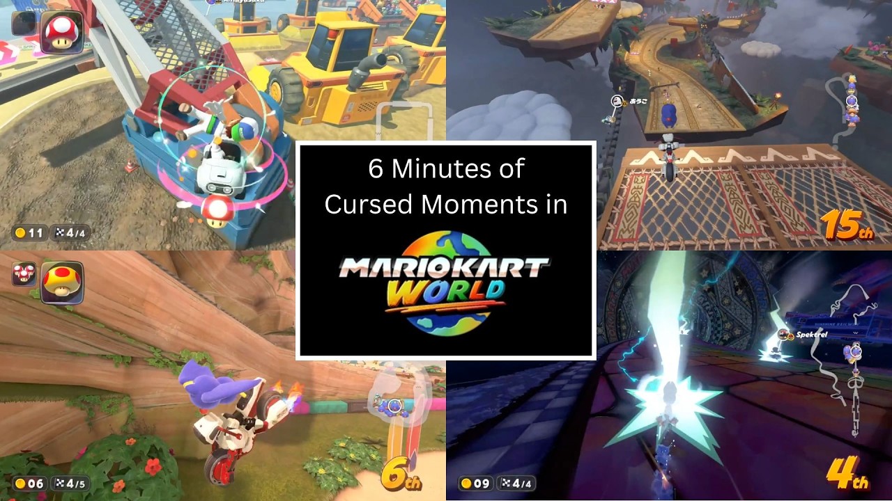 6 Minutes of Cursed Moments in Mario Kart World