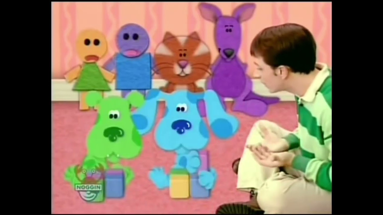 Blue's Clues - Blue will Green Puppy to Share the Blocks