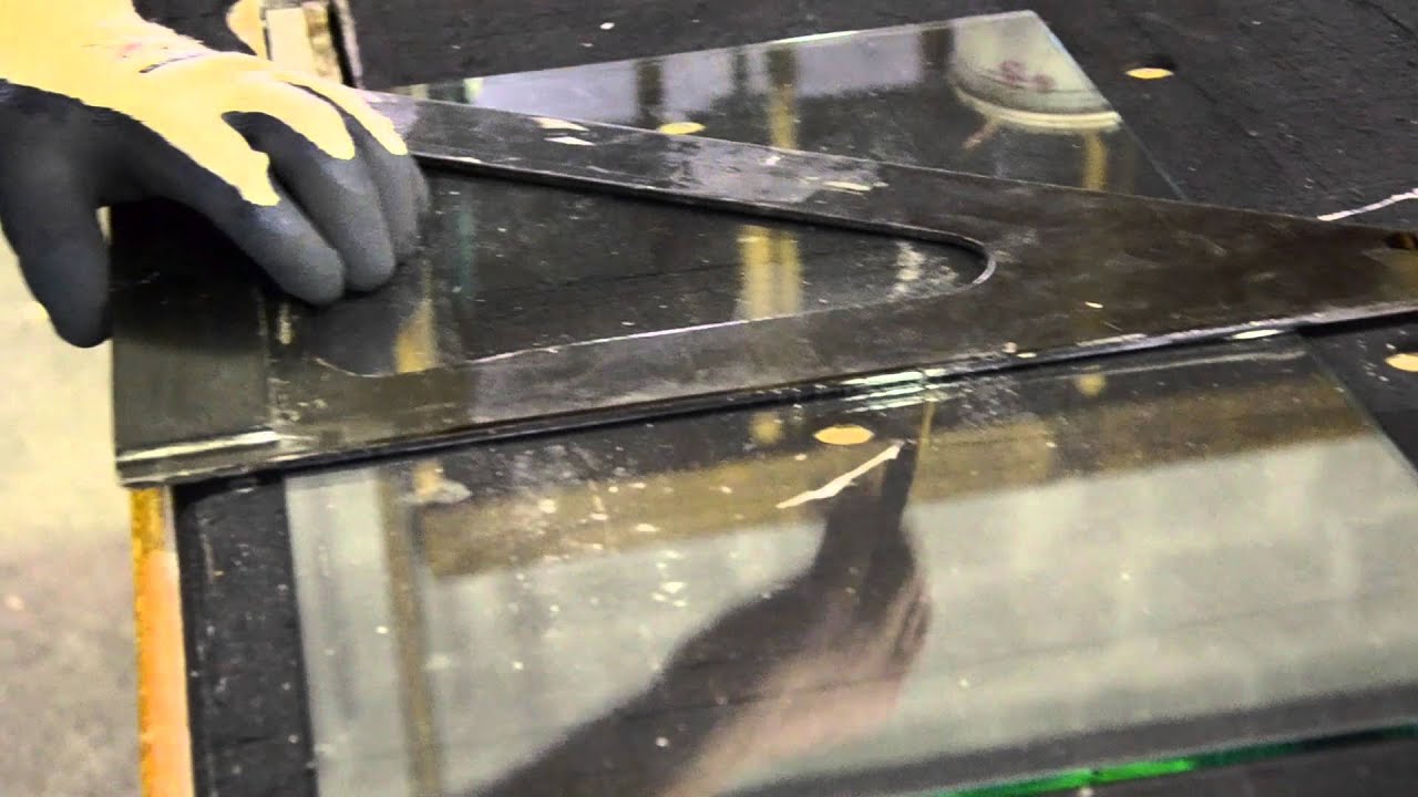 Découpe traditionnelle du verre simple