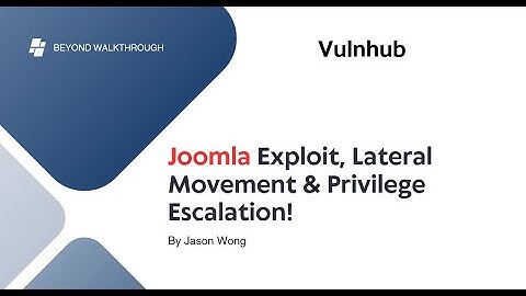 Cyber Security | Vulnhub | Shenron 1 | Joomla Exploit, Lateral Movement & Privilege Escalation!