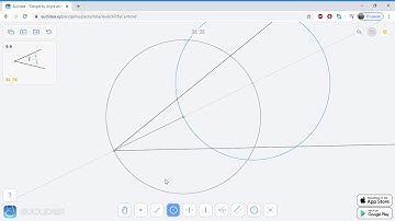 9.9 Euclidea   Triangle by Angle and Centroid   5E 7L