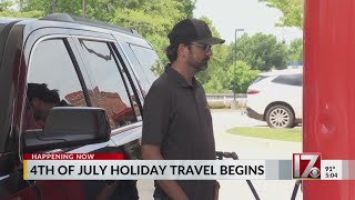 NC July 4th travelers face record high gas prices, heavy traffic