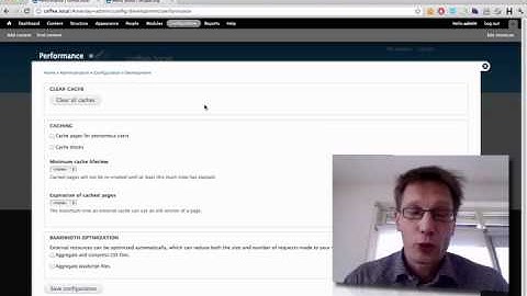 Coffee Drupal module in action