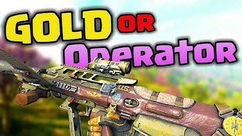 GOLD OR OPERATOR MOD (BLACKOUT) Operator mods in Black ops 4 blackout "BO4"