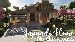 japandi no gamepass home - bloxburg exterior
