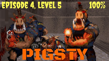 Duke Nukem 3D (100%) Walkthrough (E4L5: Pigsty)