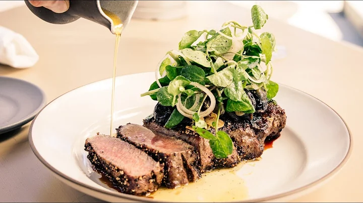 Chris Cosentino's Wagyu Striploin Au Poivre with S...
