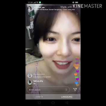 Hyunaa live streaming virall artis korea!!!