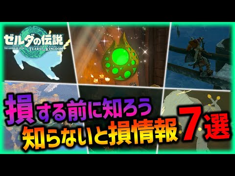 【ティアキン】損する前に見て!!絶対知っておくべきお得情報７選!!【ティアーズオブザキングダム 攻略】