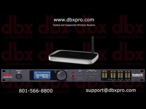 DBX DriveRack PA2 Wireless Network Video