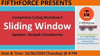 Competitive Coding Workshop II: Sliding Window