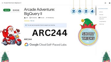 Arcade Adventure: BigQuery II || #qwiklabs || #ARC244 || Lab solution #arcadegooglecloud