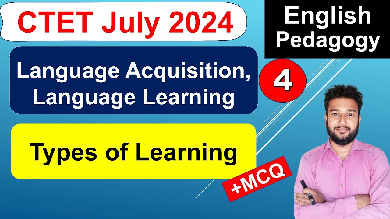 Ctet July 2024 English Pedagogy language acquisition and language ...