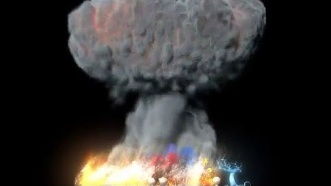 Nuclear Bomb Animation HD (Autodesk Maya)