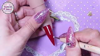 CHARLIES ADVENT calendar DAY 18 / Christmas ornament mail/ modelones gels/ Charlie’s nail art