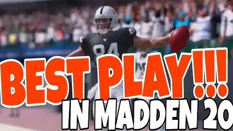 MUST WATCH! BEST PASS PLAY IN MADDEN 20! MONEY PLAY SO BROKEN NO DEFENSE CAN STOP IT! TIPS & TRICKS