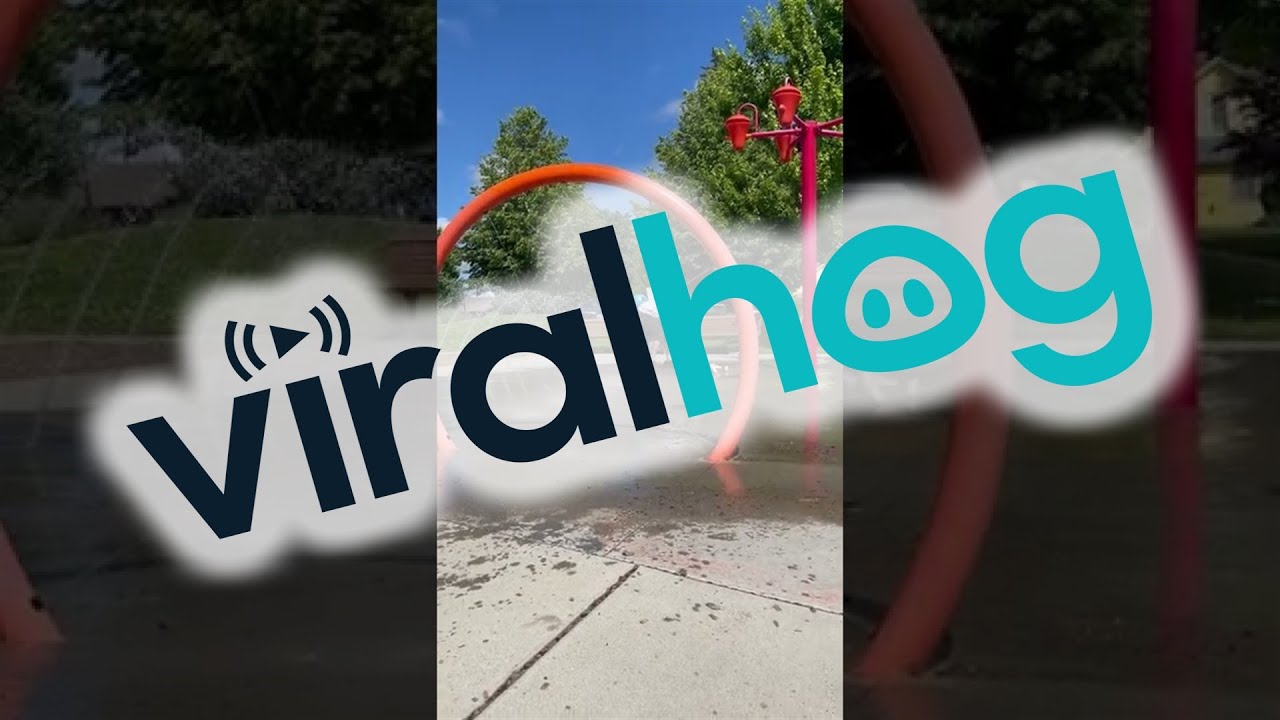Last Second Save at the Splash Pad || ViralHog