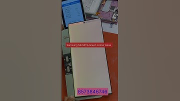 Samsung S22 Ultra Green screen Colour issue Fixed || Display screen line issues solved 2025#shorts
