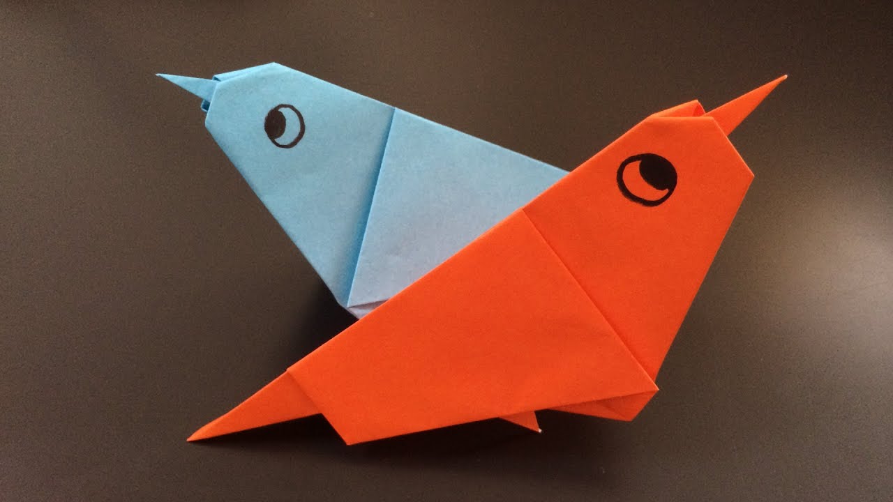 おりがみで すずめ おってみた 雀の折り方 Japanese Traditional Origami Sparrow 14 Vol 071 E Cloud Video