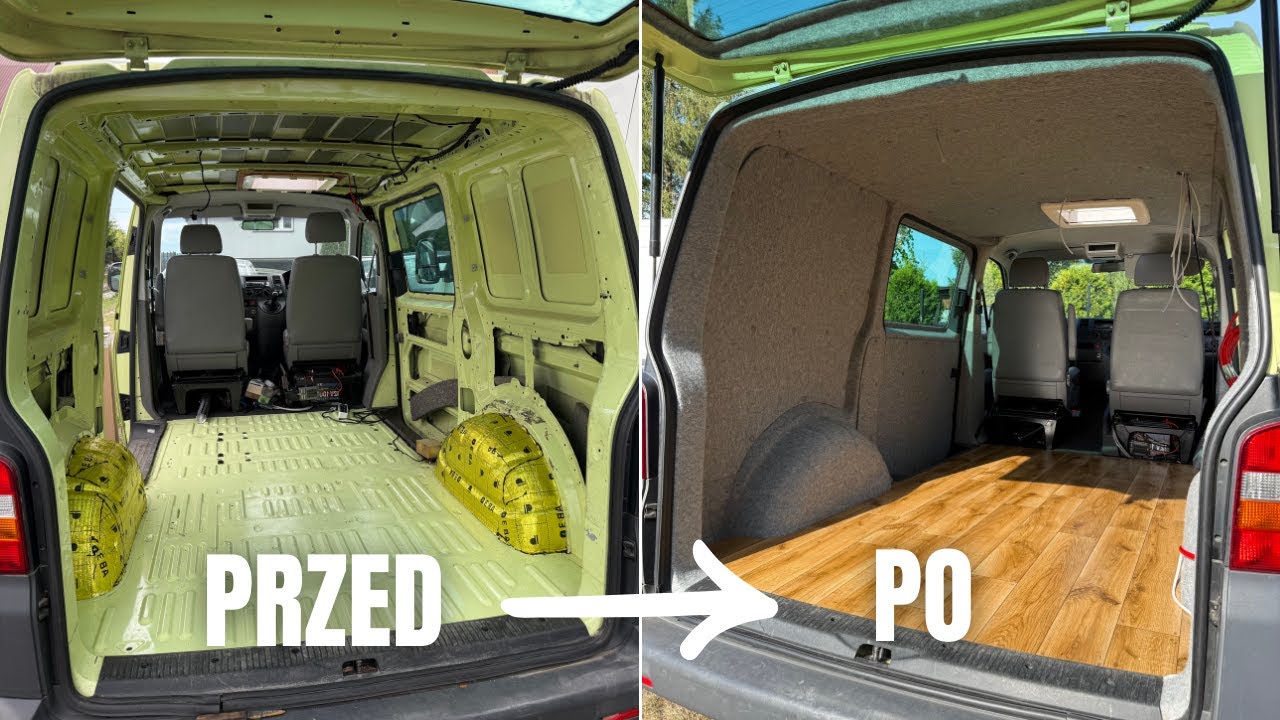 VW T5 Kamper: wygłuszenie, izolacja, filc i podłoga – co, ile i za ile (w skrócie)