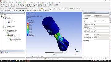 static structural analsysis on single cylinder engine lesson 1