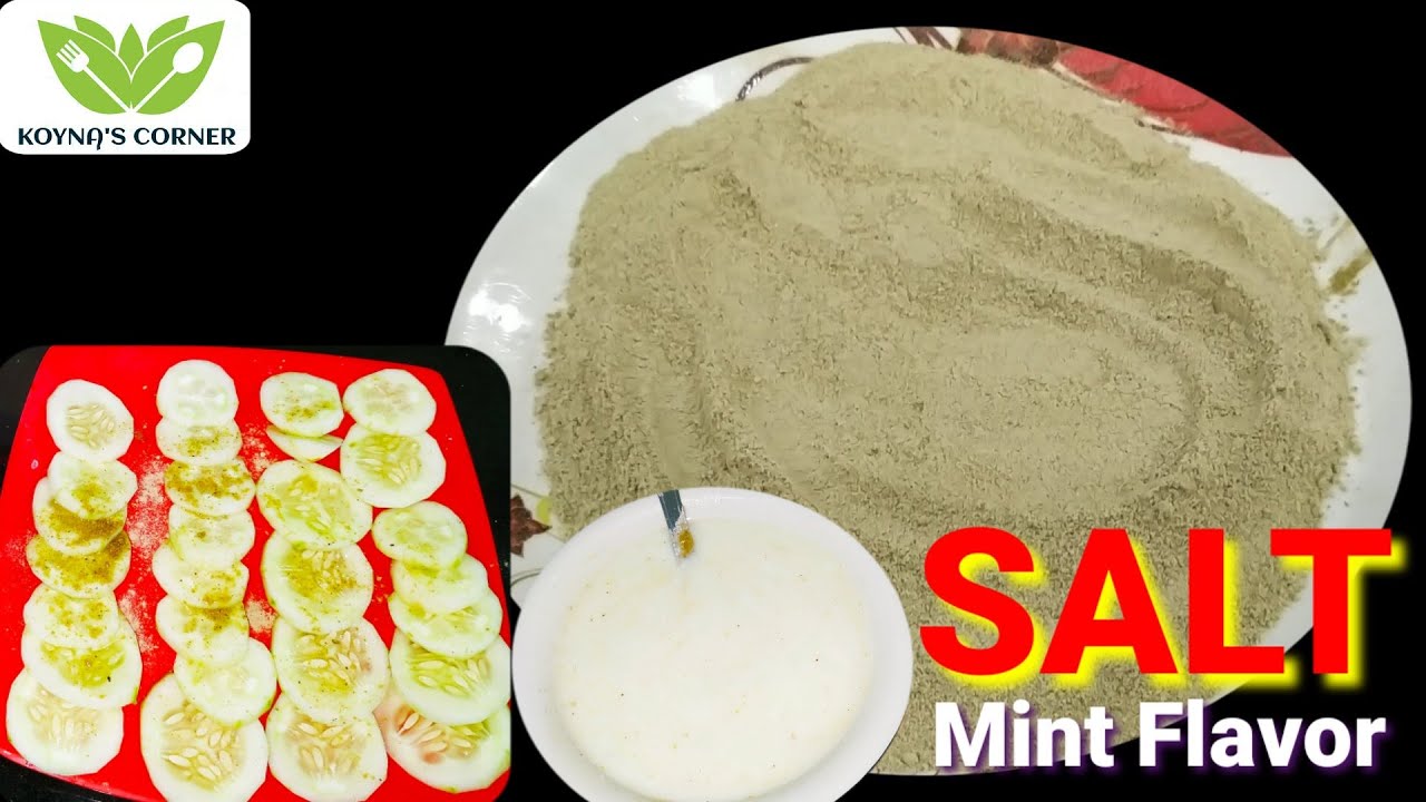 Mint Flavor Salt | Homemade Flavored Salt Recipe - How to Make Herb Salt | KOYNAS CORNER