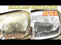 HOW TO CLEAN OR RESTORE FADED HEADLAMP EASILY HEADLAMP RESTORATION